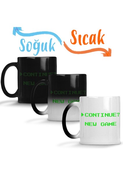 Camiseta Gamer Arcade Sihirli Kupa Bardak Porselen