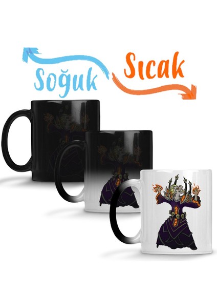 Warlock Junkrat Sihirli Kupa Bardak Porselen