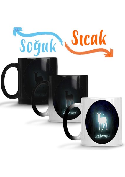 Harry Potter Always Sihirli Kupa Bardak Porselen