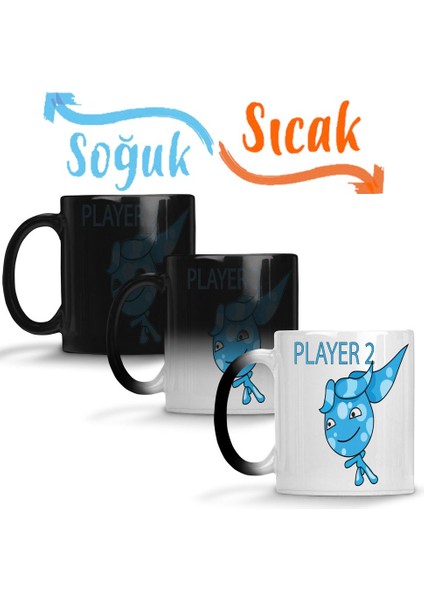 Water Girl Sihirli Kupa Bardak Porselen