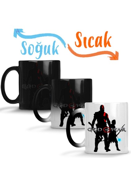 Kratos E Atreus Sihirli Kupa Bardak Porselen