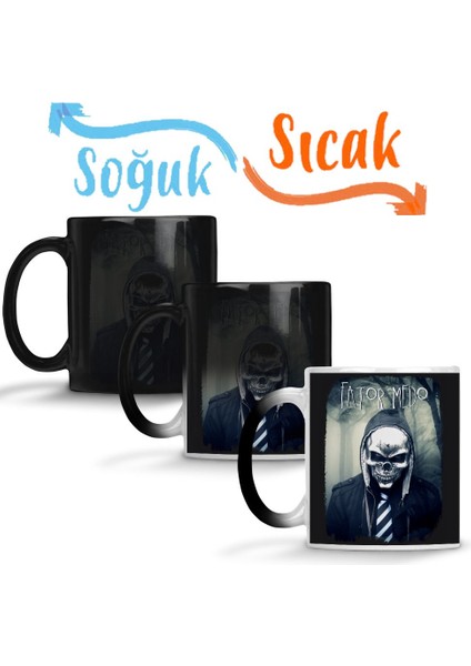 Fator Medo Modelo Dark Sighting Sihirli Kupa Bardak Porselen