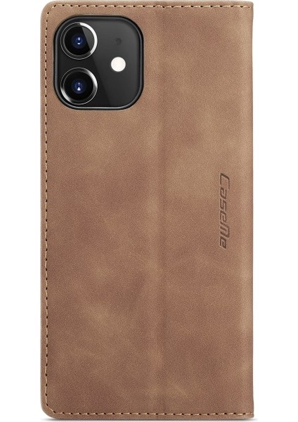 013 Serisi Apple iPhone 12 Mini Için Ayrılabilir 2-In-1 Bölünmüş Deri Kılıf - Kahverengi (Yurt Dışından) indirimleri
