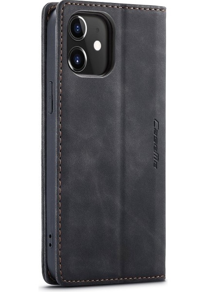 013 Serisi Apple iPhone 12 Mini Için Ayrılabilir 2-In-1 Bölünmüş Deri Kılıf - Siyah (Yurt Dışından) modelleri