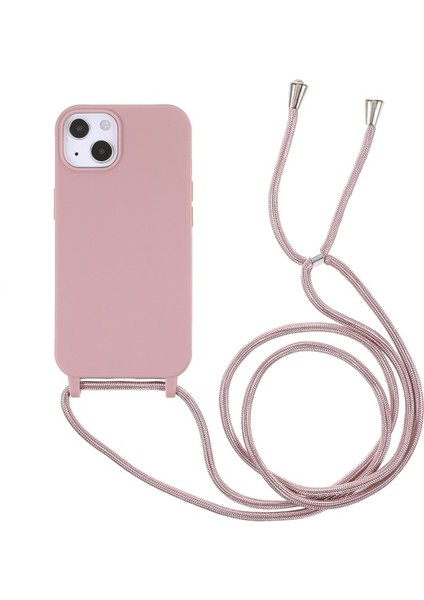Apple iPhone 13 Için Ayarlanabilir Ipli Çizilmez Tpu Telefon Kılıfı - Koyu Pembe (Yurt Dışından)