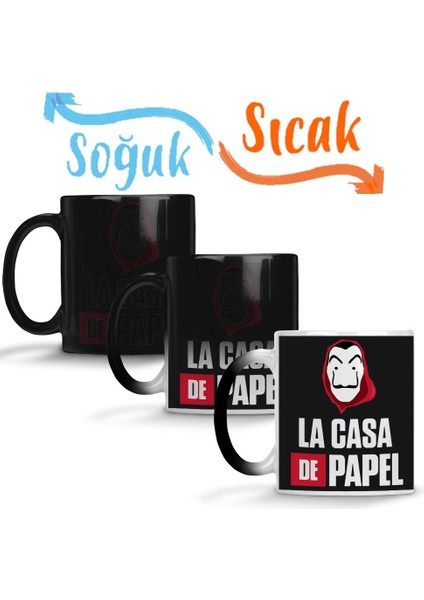 La Casa De Papel 06 Sihirli Kupa Bardak Porselen