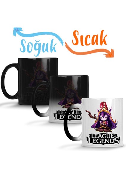 Lulu League Of Legends Sihirli Kupa Bardak Porselen