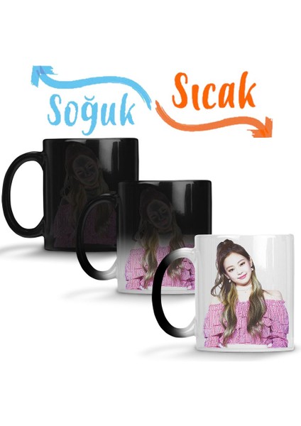 Blackpink Jennie 03 Sihirli Kupa Bardak Porselen