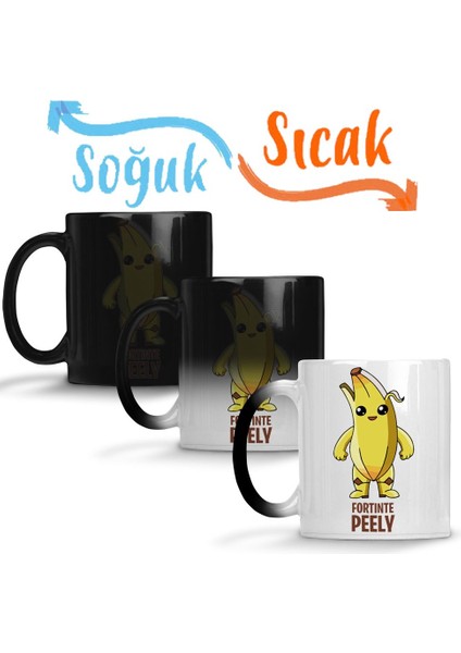 Fortnite Peely Sihirli Kupa Bardak Porselen