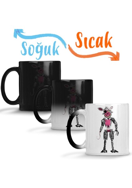 Nightmare Foxy Sihirli Kupa Bardak Porselen