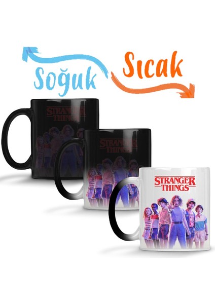 Stranger Things 002 Sihirli Kupa Bardak Porselen