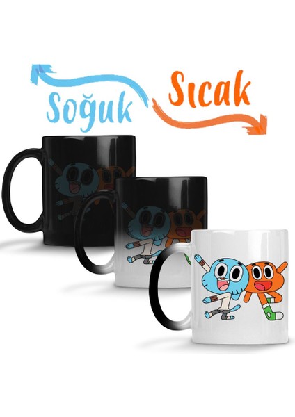 Gumball Darwin Sihirli Kupa Bardak Porselen