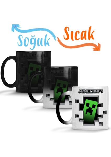 Minecraft 01 Sihirli Kupa Bardak Porselen
