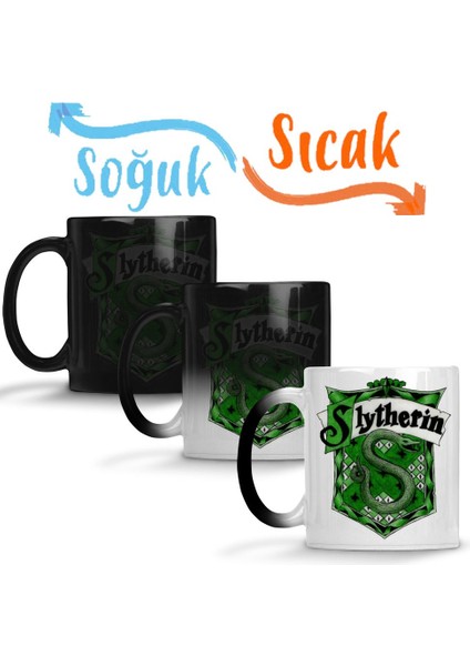 Slytherin 01 Sihirli Kupa Bardak Porselen