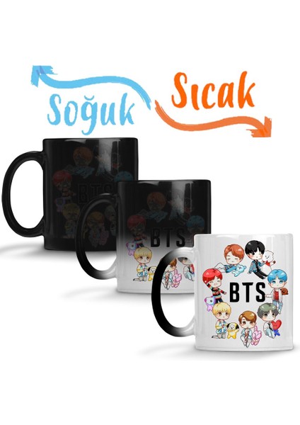 Bts Dna x BT21 Sihirli Kupa Bardak Porselen
