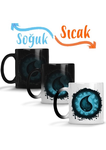 Gaming The Water Types Sihirli Kupa Bardak Porselen