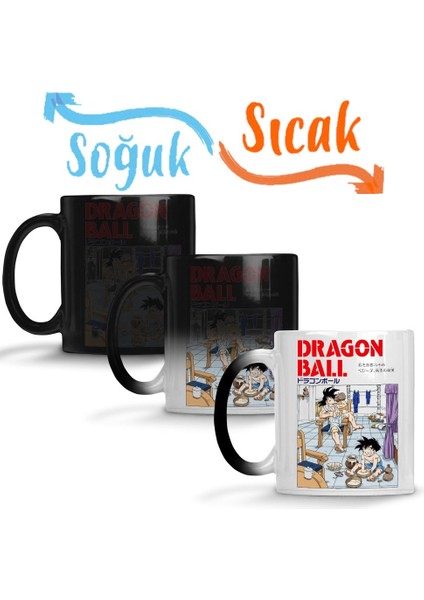 Goku E Gohan Saga Cell Sihirli Kupa Bardak Porselen