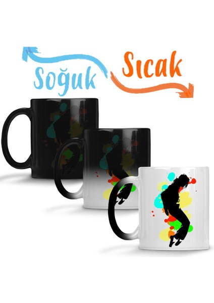 Michael Jackson Sihirli Kupa Bardak Porselen