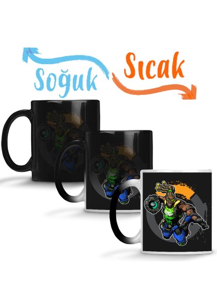 Overwatch One Fanart Lucio Sihirli Kupa Bardak Porselen