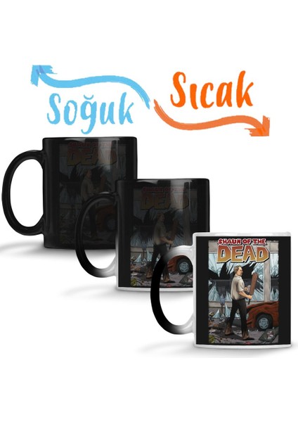 Shaun Of The Dead The Walking Shaun Sihirli Kupa Bardak Porselen