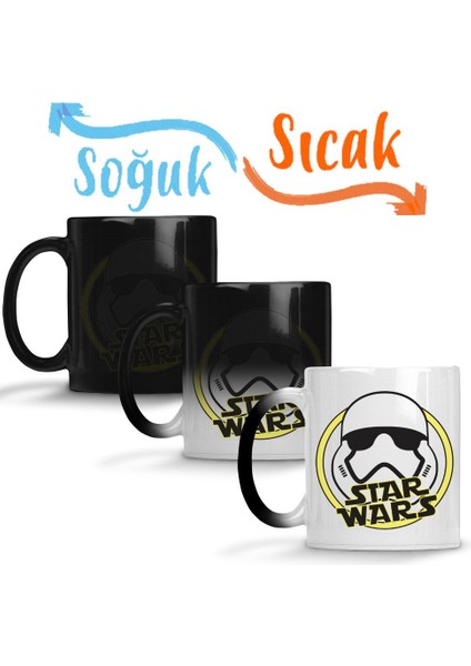 Star Wars Stormtrooper Sihirli Kupa Bardak Porselen
