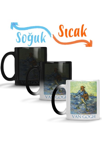 The Sower By Vincent Van Gogh Sihirli Kupa Bardak Porselen