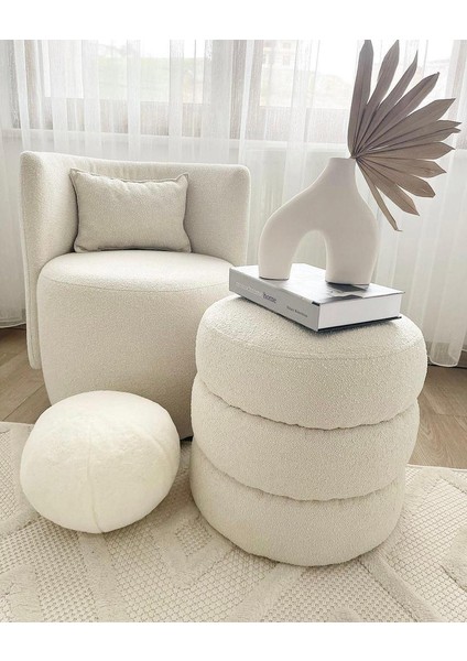 Relax Teddy Berjer + Puf Takimi Set
