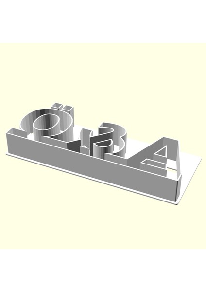 A & Ö Kişiye Isime Isme Özel Üretim Kurabiye Kek Kalıbı Sevgiliye Eşe Hediyelik Kalıp Hediyesi Organik Plastik