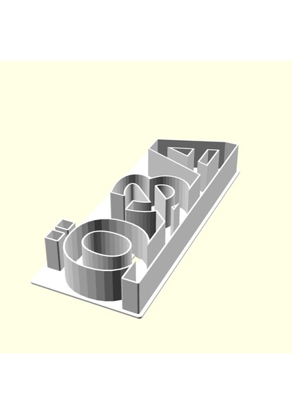 A & Ö Kişiye Isime Isme Özel Üretim Kurabiye Kek Kalıbı Sevgiliye Eşe Hediyelik Kalıp Hediyesi Organik Plastik fiyatları