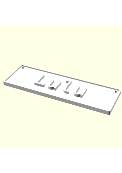 Lulu Tasmalık Künye Tag Kedi Köpek Evcil Hayvana Isme Özel Üretim Isimlik Hediyelik Organik Plastik