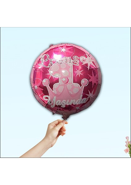 Prenses 1 Yaşında Folyo Balon - 45cm