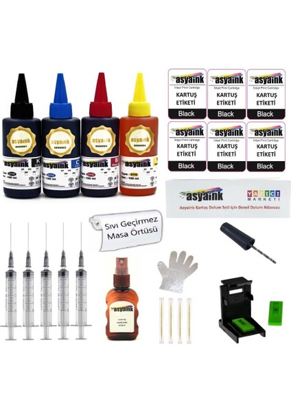 Canon MG4250 Kartuş Dolum Seti 4X100ML PG540-CL541