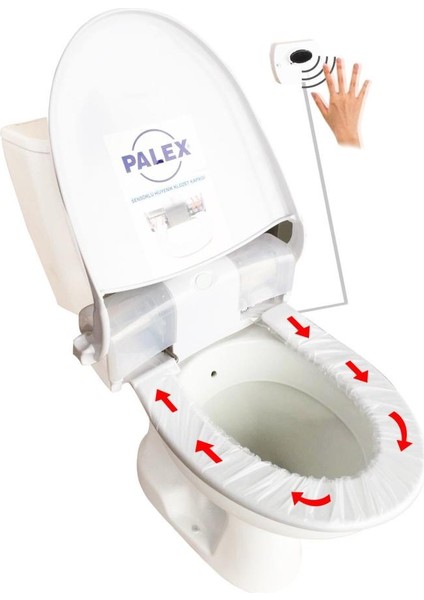 Palex Sensörlü Hijyenik Klozet Kapağı Yedek Rulosu 42 X 90 Cm Kullanım