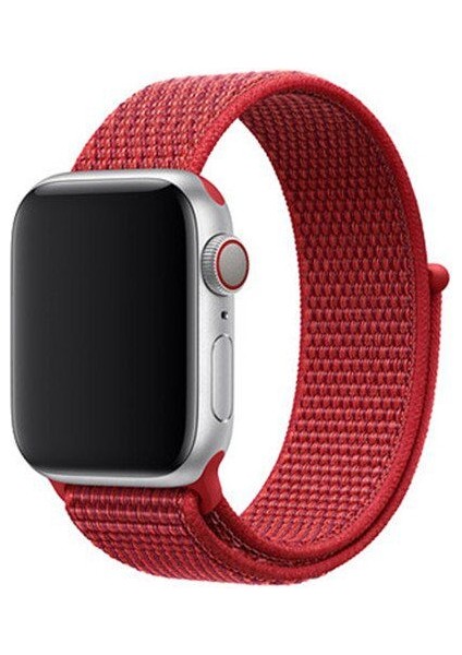 Apple Watch Seri 2,3,4,5,6,se,7 Uyumlu 38/40/41 mm Spor Loop Kumaş Hasır Kordon