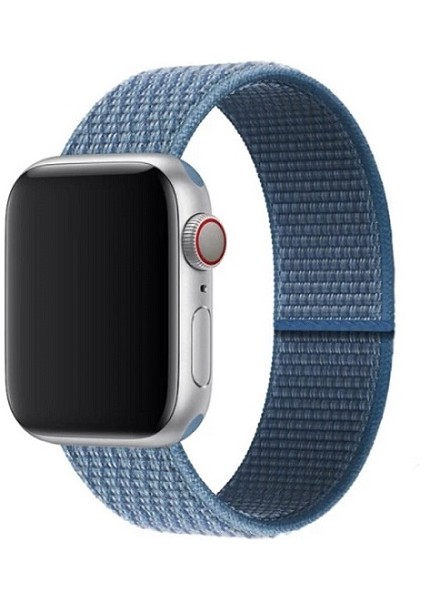 Apple Watch Seri 2,3,4,5,6,se,7 Uyumlu 38/40/41 mm Spor Loop Kumaş Hasır Kordon