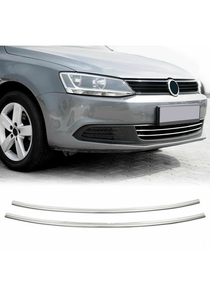 Vw Jetta Krom Ön Tampon Çitası 2 Prç 2011-2014 Arası Paslanmaz Çelik