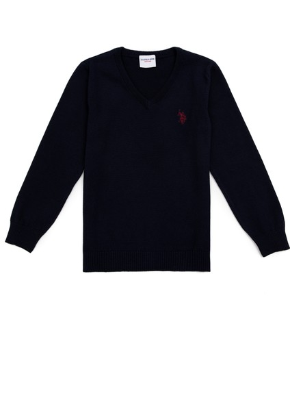 Erkek Çocuk Lacivert Basic Triko Kazak 50237156-VR033