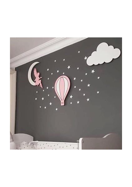 Çocuk Odası Dekoratif Ahşap Gece Lambası Ledli Aydınlatma