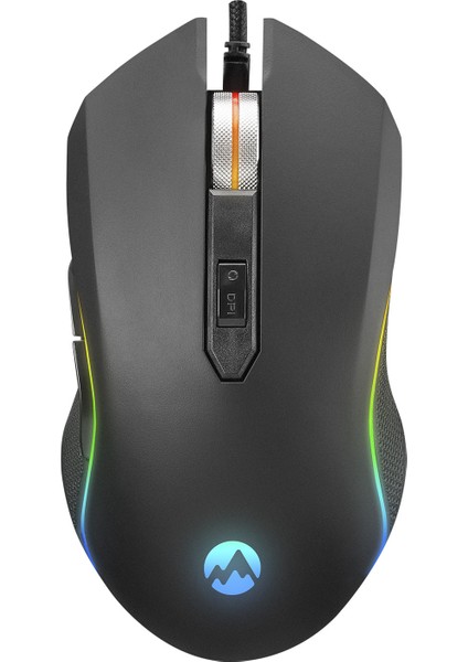 SM-F09 Titanio USB 7200DPI Rgb Ledli Oyuncu Mouse