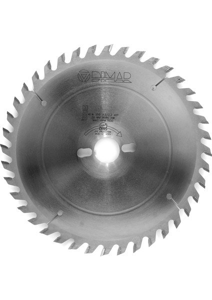 Sağ-Sol Diş Testere 250X3,2X2,2X30 Wz:40