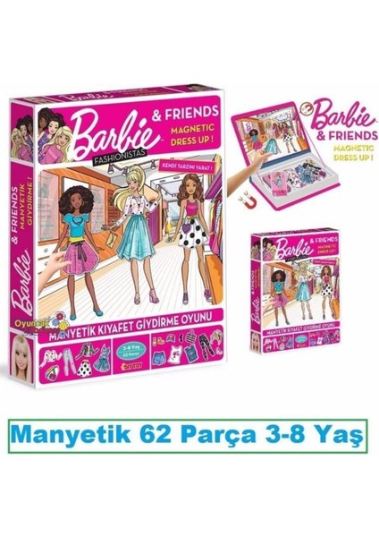 Dzc Kuzenler Avm Barbie Fashionistas Manyetik Kıyafet Giydirme Oyunu 62 Parça Oyuncak Puzzle Yapboz