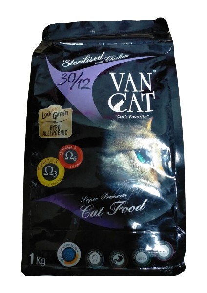 Vancat Sterilised Tavuklu Kısırlaştırılmış Kedi Maması 1 kg