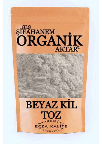 GLŞ Şifahanem Organik Aktar Beyaz Kil Toz