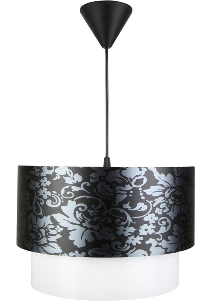 Siyah Gümüş Pasta Sarkıt PVC Malzeme Yatak Odası Salon Oturma Odası Avize modelleri