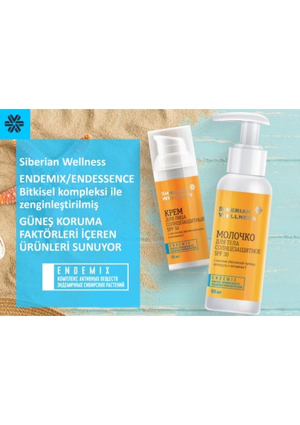 Siberian Wellness Tüm Vücut Güneş Koruyucu 30 Spf