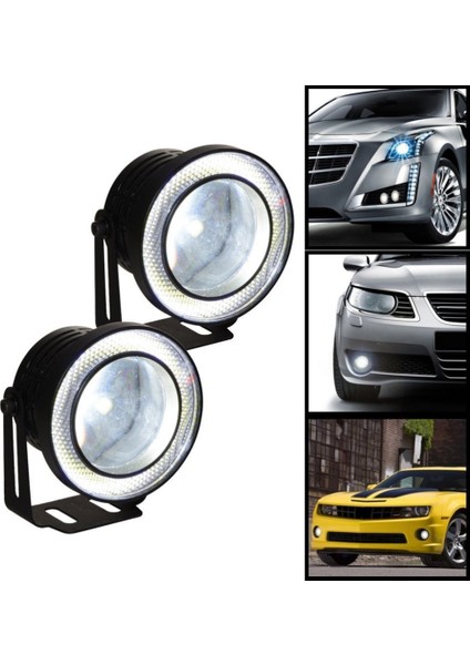 Beyaz Angel Ledli Mercekli Power Ledli Sis Farı 76 mm 2 Adet