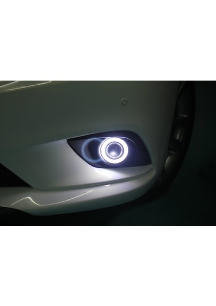 Beyaz Angel Ledli Mercekli Power Ledli Sis Farı 76 mm 2 Adet