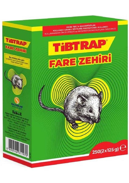 Ti̇btrap Fare Zehi̇ri̇ 250 G - ( 2 x 125 G )