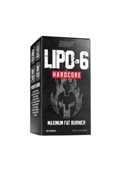 Lipo-6 Hardcore Maxımum Fat Burner 60 Capsul. USA