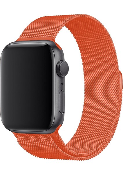 Apple Watch 2 3 4 5 6 Se 42-44 mm Uyumlu Metal Kordon Kayış Bileklik